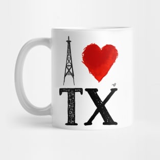 I Heart Texas (remix) by Tai's Tees Mug